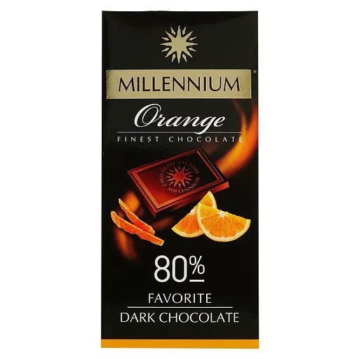 Шоколад чорний Millennium Favorite Orange 80% 100 г (911059)