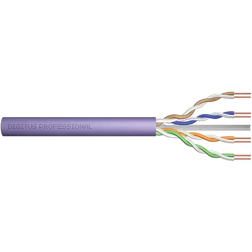 Digitus Кабель CAT 6 U-UTP, 100m, AWG 23/1, LSZH-1, фіолетовий