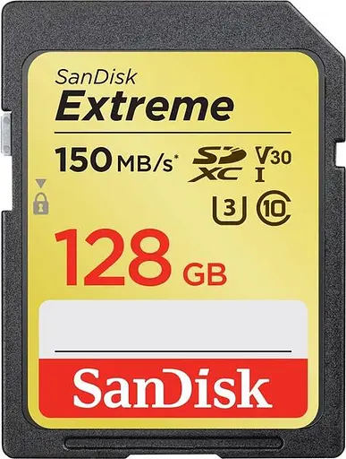 Карта памяти Sandisk 128GB SDXC Extreme PLUS Memory Card + 2 years Rescue (SDSDXWA-128G-GNCIN) - фото 1