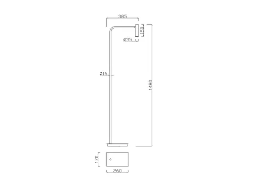 Торшер MJ-Light 7009F BK - фото 8