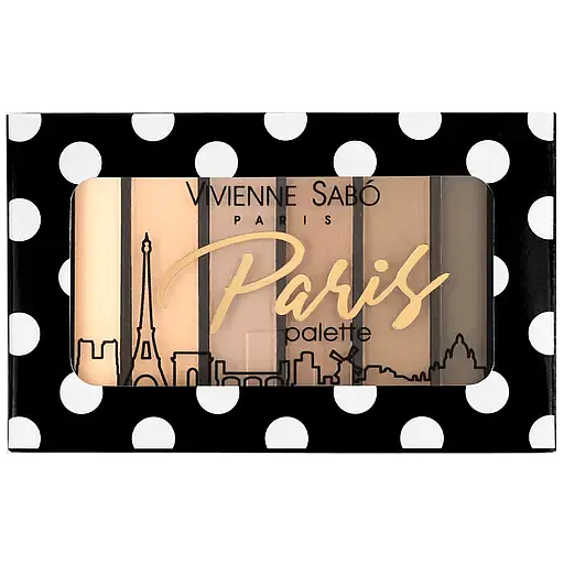 Палетка теней для век Vivienne Sabo Paris 6 цветов, тон 01, 6 г. (8000019110834) - фото 2