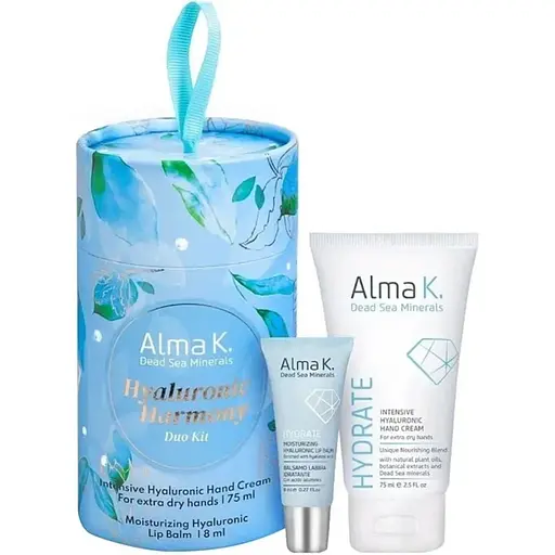 Набір Alma K Hyaluronic Harmony Duo: крем для рук + бальзам для губ