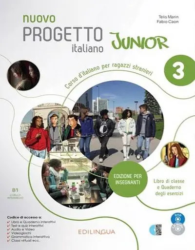 Progetto Italiano Junior Nuovo 3 Libro & Quaderno dell’insegnante + CD audio + DVD