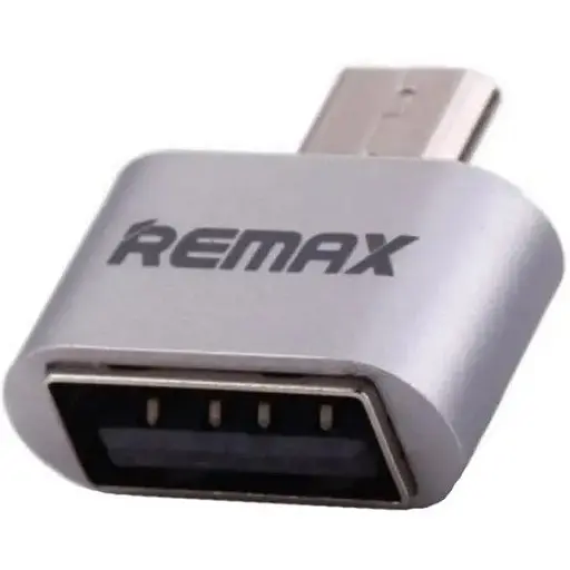 Переходник Otg Remax MicroUSB usb RA-OTG Silver серебристый