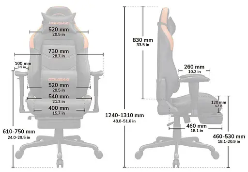 Игровое кресло Cougar EXPLORE Neo Black Orange (EXPLORE NEO) - фото 9