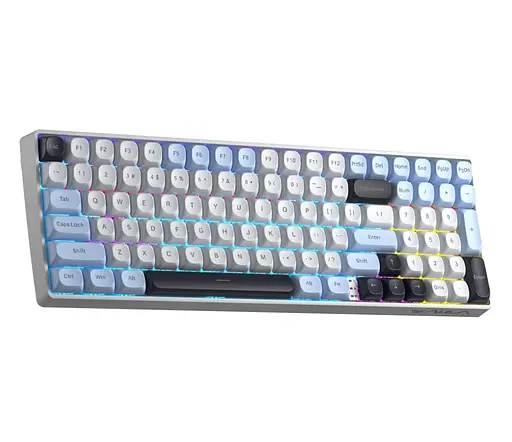 Клавіатура ігрова Aula S-100 PRO Wireless White-Black ENG/UKR Red Switch Hot-Swap USB, 2.4G, Bluetooth - фото 2