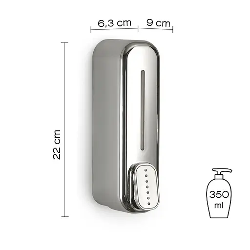 Дозатор для рідкого мила IMEX хром ADJ013, Хром - фото 3