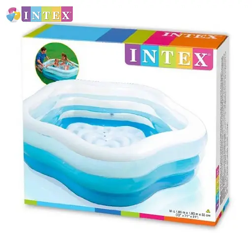 Басейн надувний дитячий Intex 56495 NP Морська зірка 185x180x53 см від 6 років - фото 4