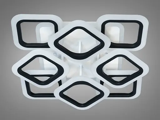 Светодиодная люстра смарт светильник с пультом, подсветкой, 110W - фото 4