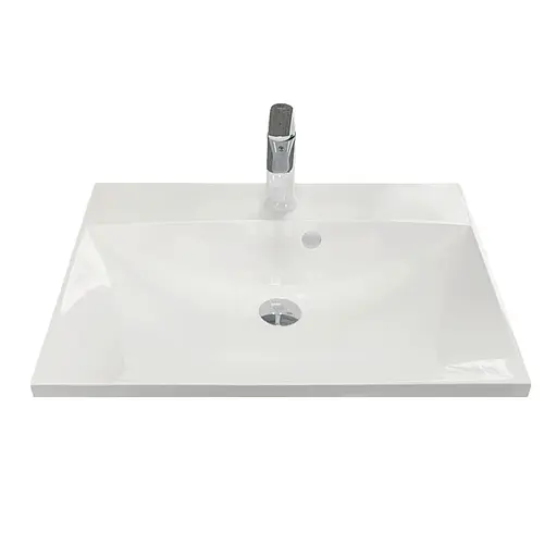 Раковина Adamant умывальник Emil искусственный камень прямоугольная - фото 4