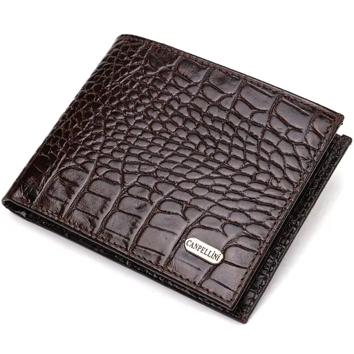 Мужской кожаный кошелек Canpellini 12.5х9.5х2 см acs0025637 - фото 1