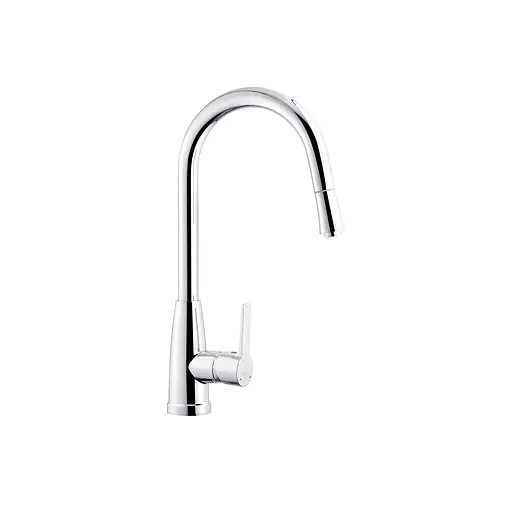 Смеситель для кухни с выдвижным изливом Kroner KRM 11-013F CV027263 Хром - фото 1