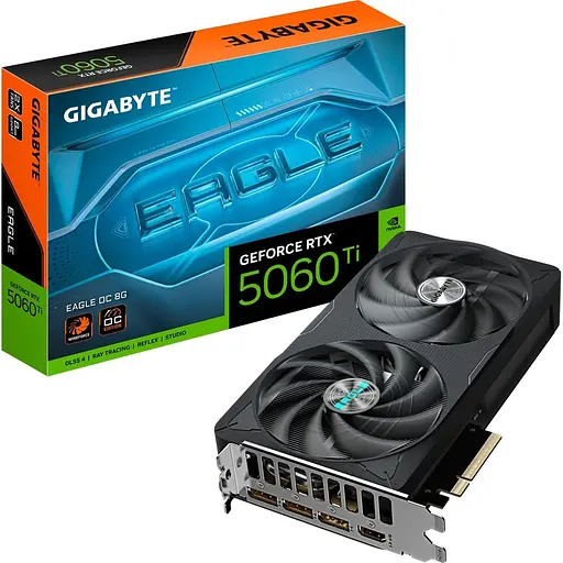 Видеокарта Gigabyte GeForce RTX 5060 Ti Eagle OC 8G (GV-N506TEAGLE OC-8GD) UA [133936]
