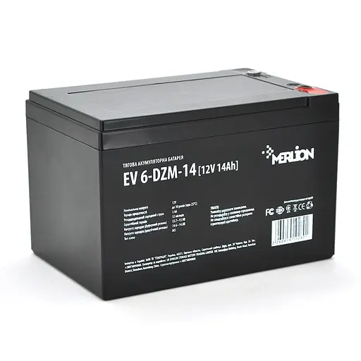 Тяговая аккумуляторная батарея Merlion EV 6-DZM-14, 12V 14Ah M5 (151x98x100), Q4 - фото 1
