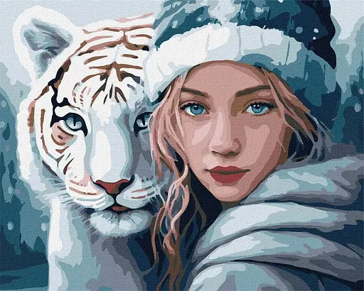 Набор для росписи по номерам Зимнее тепло, 40x50 см, КНО8342