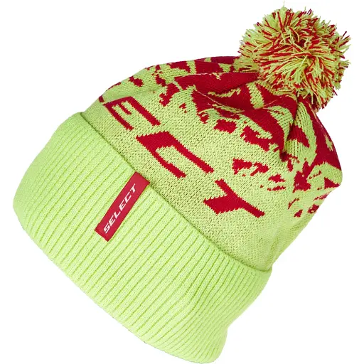 Шапка Select Pompon Hat 58 Yellow Red - фото 2