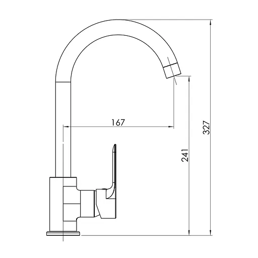 Смеситель для кухни RJ Prize хром RJFA069-05CH Хром - фото 2