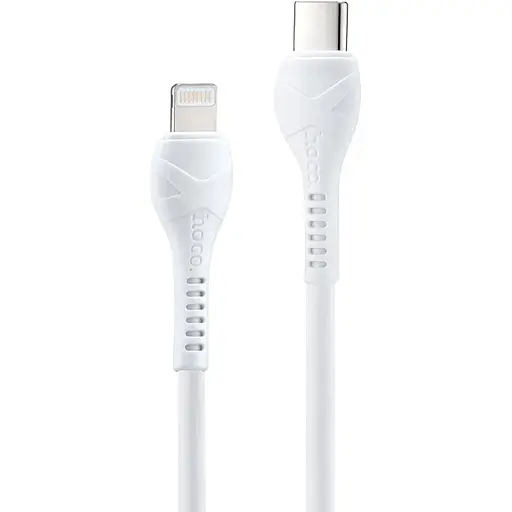 Кабель Hoco X37 Cool power PD charging data cable iP Білий - фото 1
