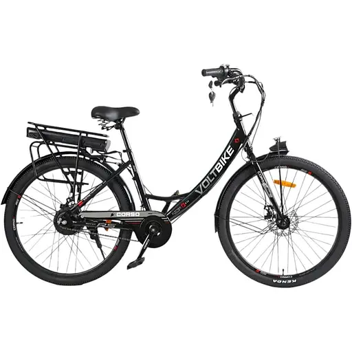 Электровелосипед Corso Volt Bike 26", 350W, 36V 10Ah, стальная рама, корзина и багажник, TB-50082