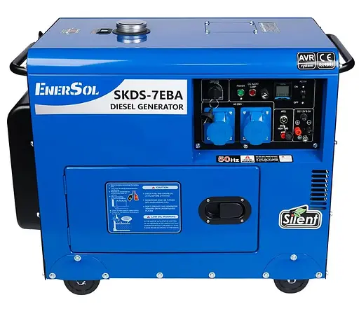 Генератор дизельний EnerSol 6/6.5 кВт SKDS-7EBA - фото 1