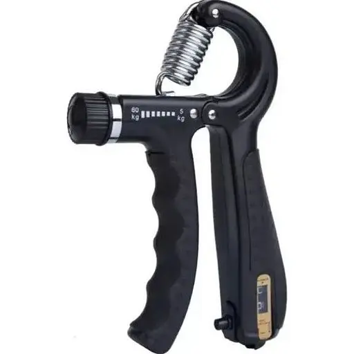 Еспандер кістьовий з лічильником PowerPlay PP-4402 з регульованим навантаженням 10-60 кг, Чорний (PP_4402_Black) - фото 1