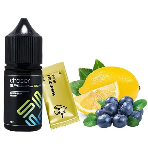 Набор компонентов для самозамеса солевой заправки CHASER Special Berry 30 мл BLUEBERRY LEMON Черника Лимон, 0-50 мг (18045)