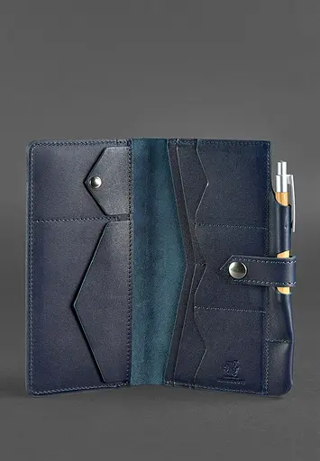 Кожаный тревел-кейс 4.0 Темно-синий - фото 4