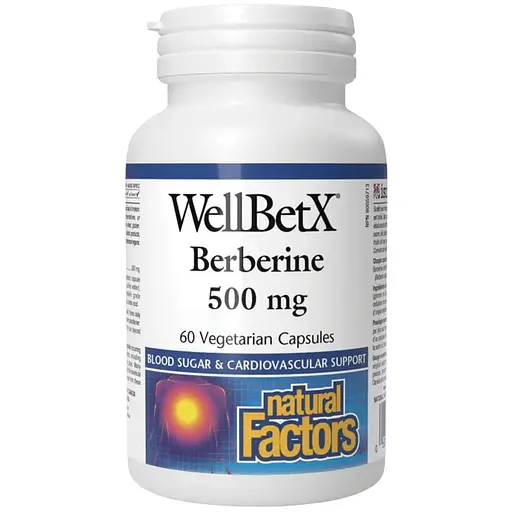 Берберин 500 мг Natural Factors WellBetX Berberine 60 капсул
