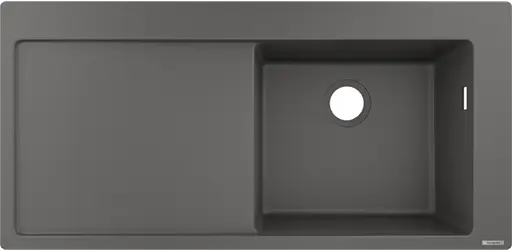Кухонна мийка Hansgrohe S514-F450 1050x510 поличка зліва Stonegrey 43314290, Сірий - фото 1
