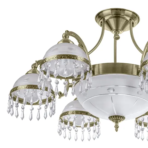 Люстра потолочная Brille классическая E27 60W G (BKL-459C/8) - фото 3