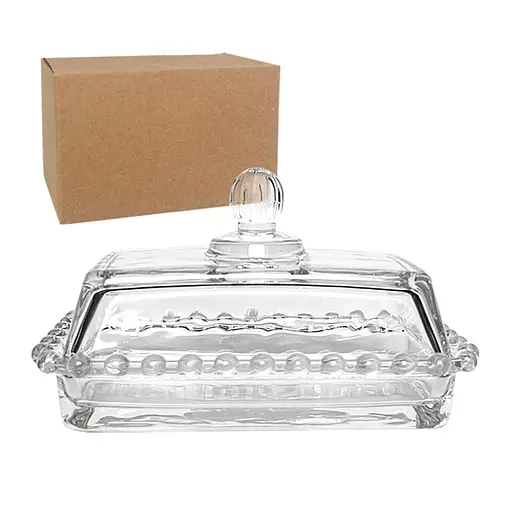 Стеклянная емкость для порционной подачи масла и паштетов маслянка, S&T 87087 - фото 1