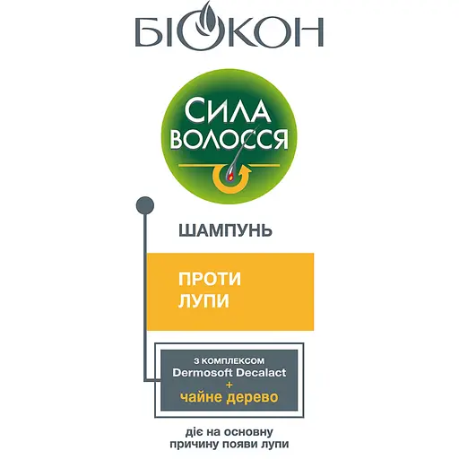 Шампунь Біокон Сила волосся Проти лупи 150 мл