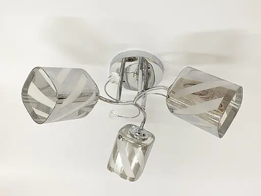 Люстра потолочная на 3 плафона 6247E/3 Хром