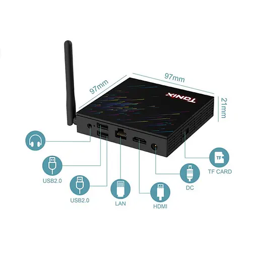 Смарт ТВ приставка Tanix TX68 4/32 Гб Smart TV Box Android 14 - фото 4
