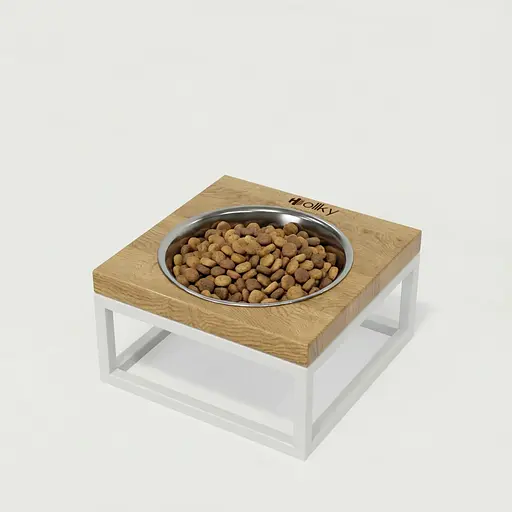 Hollky Base Solo S — миска на підставці для котів і маленьких собак (1 × 0,45 л)