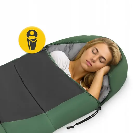 Спальный мешок (спальник) кокон Mountain Goat Pro+ MG0016 0 ...+10°C R Black/Olive (P-5905973400978) - фото 10