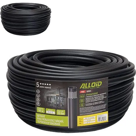 Шланг маслобензостійкий Alloid термокаучуковий 9х15 мм 50 м (GR-67691) - фото 5