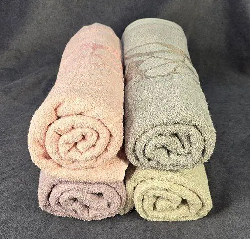 Банний рушник махра 70х140 D-194-96 набір махрових рушників для душу бані сауни 8 шт. різні кольори - фото 3