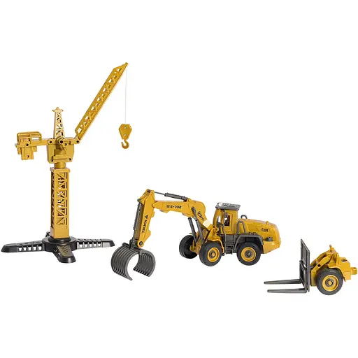 Машинка-конструктор Otamanko Автоконструктор Навантажувач вилочний/з грейфером для деревини 2 в 1