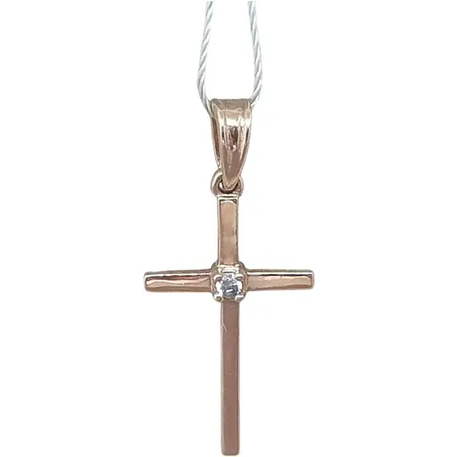 Золотий хрестик Імперія золота з фіанітами. КР294И