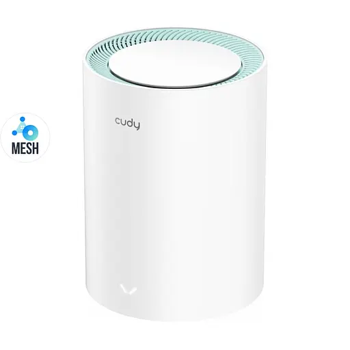 Маршрутизатор WiFi Mesh-система WiFi 5 Cudy M1300 (1-Pack) двухдиапазонный гигабитный AC1200 (73-00517)