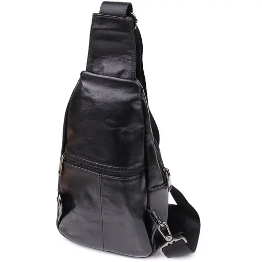 Мужская сумка через плечо из натуральной кожи Vintage 19х32х8 см sum0028982 - фото 2