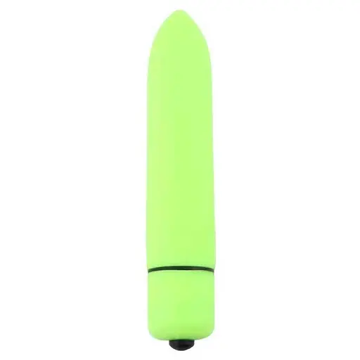 Мини вибропуля для женщин с 10 режимами вибрации 9,3 см салатовый