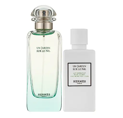 Набор Hermes Un Jardin sur le Nil туалетная вода 100 мл лосьон для тела 80 мл - фото 2