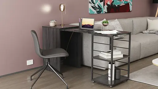 Стіл-тумба трансформер Смарт 2/1 Ferrum-decor 750x1450x500 Чорний метал ДСП Сосна Кембра 16 мм (FRD-105097) - фото 10