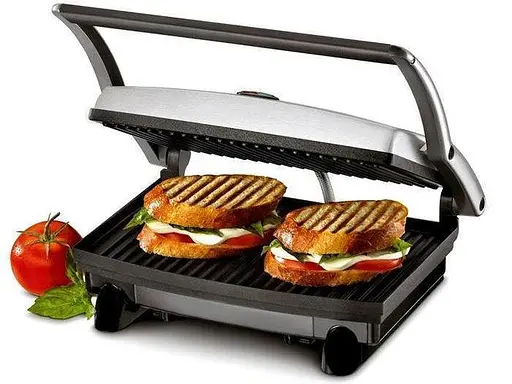 Прижимной контактный домашний электрогриль Rainberg RB-5412 2800 Вт для дома - фото 2