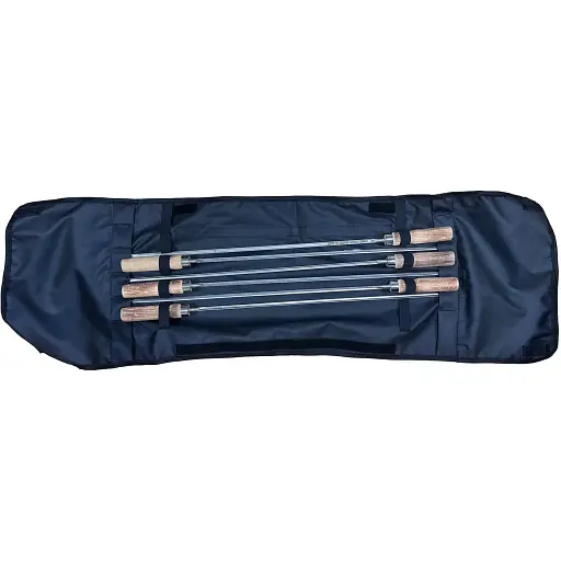 Набір професійних шампурів D9 з дерев'яними ручками в чохлі 6 шт