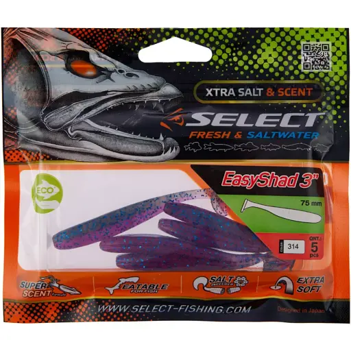 Силікон Select Easy Shad 3" #314 (5 шт/уп) - фото 2