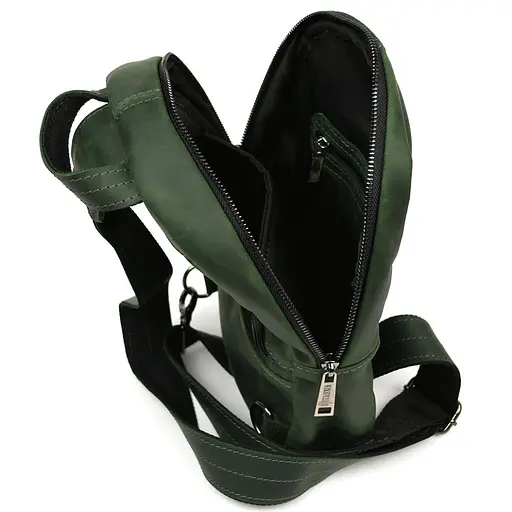 Рюкзак слинг кожаный с карманами TARWA 29х17х8 см sum0028226 - фото 2