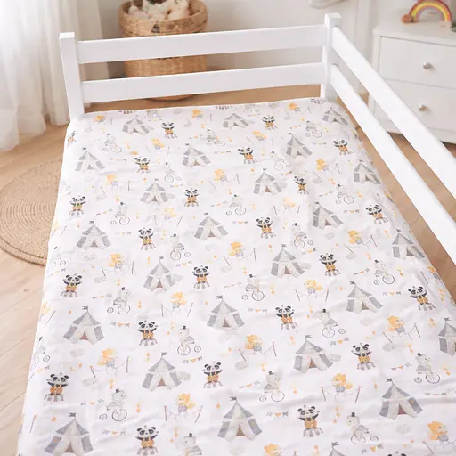 Простыня MirSon бязь Kids Time Baby Circus 110x160 см (2200012576526) - фото 1